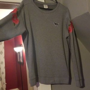PINK grey sweatshirt